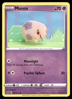 2020 Sword & Shield Munna Basic/Common #87 - Image 1