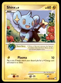 Shinx 98/123 Common Mysterious Treasures Pokemon Lightly Played - Image 1