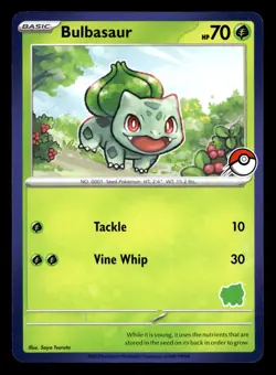 Bulbasaur (Blue Border) My First Battle Bulbasaur Deck Pokemon NM - Image 1
