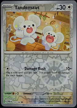 Tandemaus 153/182 Reverse Holo Paradox Rift - Pokemon TCG - Mint - Image 1