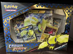 Pokemon TCG Crown Zenith Collection Box - Regieleki V 820650851834 - Image 1