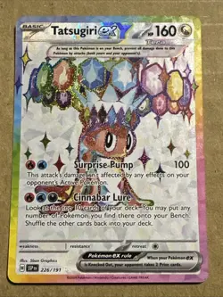 Pokemon Tatsugiri ex 226/191 Sv08: Surging Sparks Ultra Rare Holo - Image 1