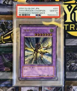 Yu-Gi-Oh! Gaia/Dragon Champion Pharaoh's Inheritance JPN Ultimate 309-057 PSA 10 - Image 1
