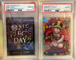 Elbaf Monkey D. Luffy & DON!! Card SET ONE PIECE DAY '25 Japanese PSA 10 Consec - Image 1
