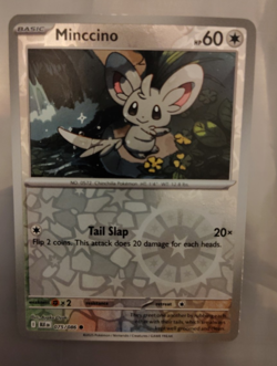 Minccino 075/086 Black Bolt Reverse Holo Pokemon Card - Image 1