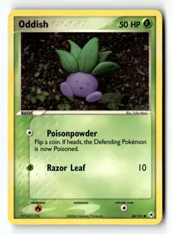 Pokemon Card Oddish LP Hidden Legends 68/101 - Image 1