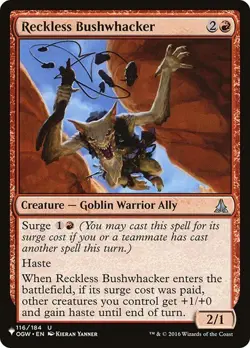 MTG - Reckless Bushwhacker - The List - Magic the Gathering - Image 1