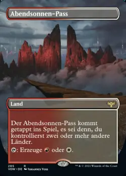 MTG Sundown Pass (de NM Foil) - Image 1