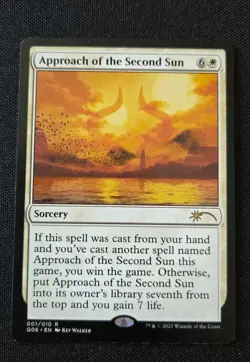 MTG - Approach of the Second Sun - Unique and Miscellaneous Promos - NM Rare #1 - Image 1