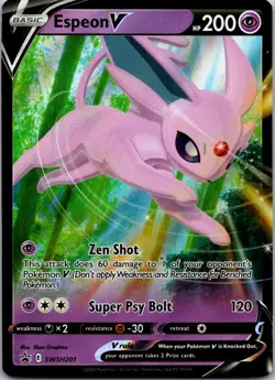 Espeon V Promo SWSH: Sword & Shield Promo Cards SWSH201 NM - Image 1