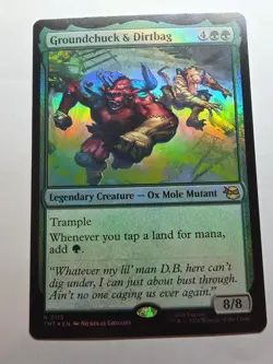 Groundchuck & Dirtbag 0115 MTG Teenage Mutant Ninja Turtles Foil Rare NM - Image 1