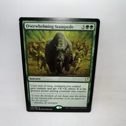 Overwhelming Stampede 175 Rare Commander 2019 Magic: The Gathering LP - Image 1