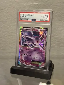 Pokemon Espeon EX Holo Card 52/122 Breakpoint XY Ultra Rare 2016 ❗pop 98❗ - Image 2