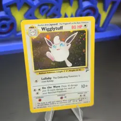 Pokemon TCG Base Set 2 Wigglytuff Holo *SWIRL* Vintage MINT - Image 2