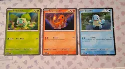 Bulbasaur Charmander Squirtle Pokemon Cards Cosmos Promo Set 046 047 048 NM 151 - Image 1