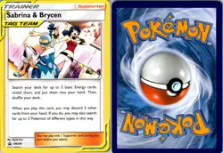 SABRINA & BRYCEN - SM246 P SUN & MOON PROMO POKEMON NM/M - Image 3