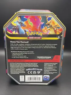 Pokemon TCG: Mega Charizard Y ex Tin Promo + 4 Packs New Sealed - Image 2