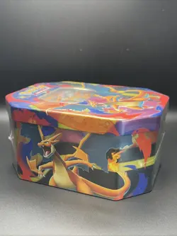 Pokemon TCG: Mega Charizard Y ex Tin Promo + 4 Packs New Sealed - Image 3