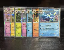 Pokemon TCG Prismatic Evolutions Holo Eeveelutions Card Lot (7 evolutions) - Image 1