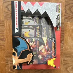Pokemon TCG Celebrations Lance's Charizard V Collection Box 2021 English - Image 1
