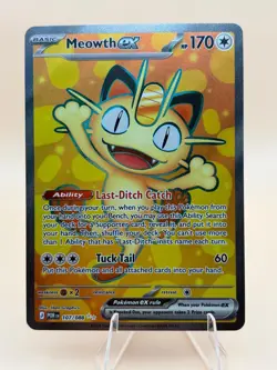 Meowth ex 107/088 Ultra Rare Perfect Order Pokemon Near Mint - Image 1
