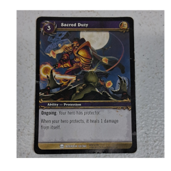 Sacred Duty 72/361 Heroes of Azeroth Regular World of Warcraft TCG - Image 1