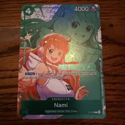 Nami P-102 Winner Promotional Card Set 2025 One Piece English - Image 1