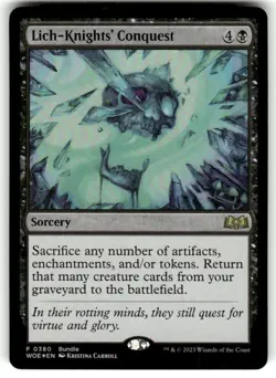 Wilds of Eldraine Magic: The Gathering Lich-Knights' Conquest FOIL MTG NM - Image 1