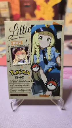 Pokemon Chinese Mengka Lillie Polaroid Hit Card Numbered 031/788 - Image 1