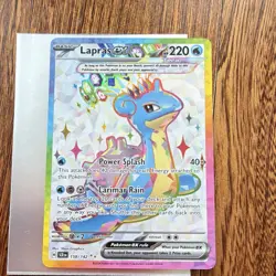 Pokemon Lapras ex SV07 Stellar Crown 158/142 Ultra Rare Full Art Holo 220HP EN - Image 1