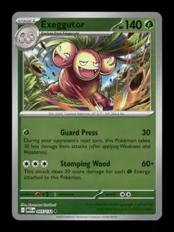 Exeggutor Reverse Holo Uncommon ME01: Mega Evolution 005/132 NM Pokemon NM - Image 1