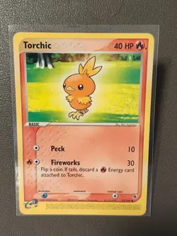 Torchic - 73/109 - Common LP, English Pokemon EX Ruby and Sapphire - Image 1