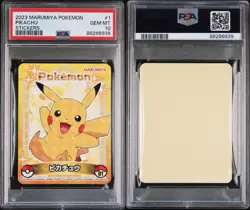 PSA 10 Pokemon Sticker Holo Marumiya Nintendo Rare Japanese Japanese #1 Pikachu - Image 3