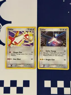 HP Latias & Latios Set EX Trainer Kit 2/10 & 4/10 Pokemon Vintage - Image 1