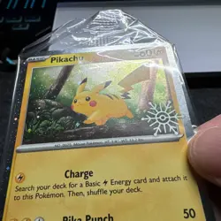 Sealed Pikachu 025/165 Pokemon Holiday Calendar 2025 Rare Stamp Promo SWIRL 🌀 - Image 4