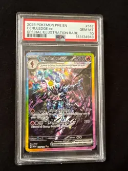 2025 Pokemon Prismatic Evolutions #147 Ceruledge ex SIR PSA 10 GEM MINT - Image 1