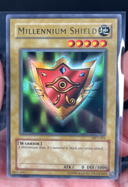 Yugioh TCG Millennium Shield McDonald's Promo MP1-001 Ultra Rare PSA NM Mint - Image 1
