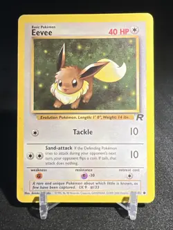Eevee 55/82 - Team Rocket - Pokemon Card TCG 2000 - Image 1