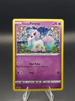 Galarian Ponyta - SWSH013 Black Star PROMO COSMOS HOLO FOIL RARE Pokemon Card NM - Image 1