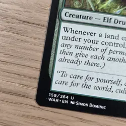 Evolution Sage War of the Spark Creature Elf Druid Green Uncommon 2019 - Image 4