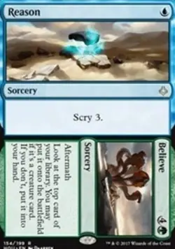 x1 Reason // Believe - Foil R MTG Hour of Devastation M/NM, English - Image 1