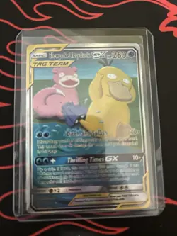 Slowpoke & Psyduck GX 218/236 Unified Minds Full Art TAG TEAM Holo HP/DMG - Image 1