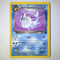 Pokemon Team Rocket Dark Vaporeon, Dark Jolteon, Dark Flareon 3 Card Lot - Image 2