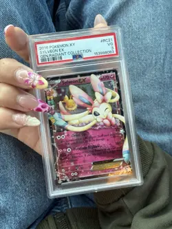 The Pokemon Company 2016 Sylveon EX RC21 Radiant Collection Holo PSA 3 - Image 1