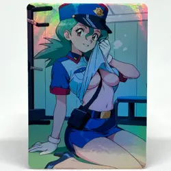 Pokemon Officer Jenny Goddess Anime Waifu ACG Foil Card - Image 1