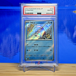 Slowpoke S #219 Shiny Treasure PSA 10 SV4a Pokemon Japanese Holo 2023 Refractor - Image 1