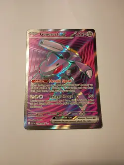 Genesect ex 161/086 Ultra Rare Full Art Holo Black Bolt Pokemon NM/M - Image 1