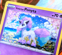 Galarian Ponyta *GALAXY SWIRL* #SWSH013 (Black Star Promo) Cosmos -Pokemon NM - Image 1