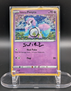 Galarian Ponyta *GALAXY SWIRL* #SWSH013 (Black Star Promo) Cosmos -Pokemon NM - Image 2
