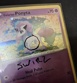 Galarian Ponyta *GALAXY SWIRL* #SWSH013 (Black Star Promo) Cosmos -Pokemon NM - Image 4